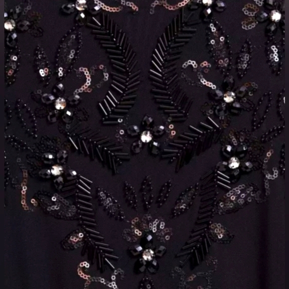 4X TORRID Black Mesh Embellished Beaded Rhinestone Sequin Top - Picture 5 of 7